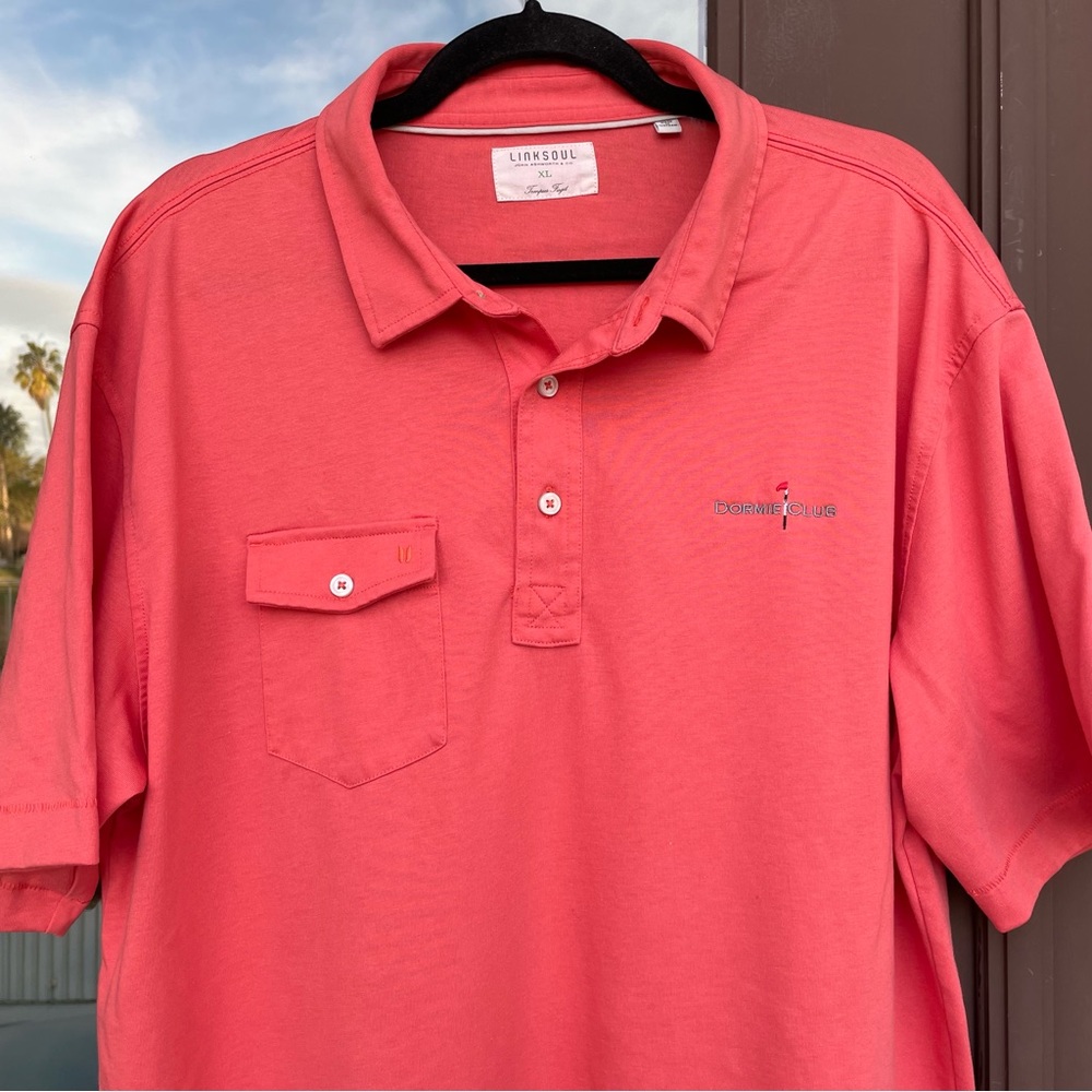 LINKSOUL Coast Highway "DORMIE CLUB" Classic Knit Polo XL